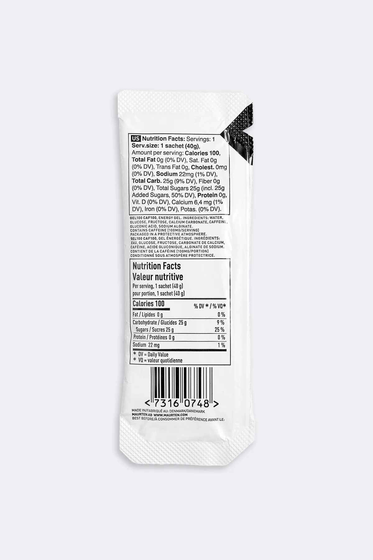 Maurten Gel 100 Caf 100, box of 12 sachets - Image 3