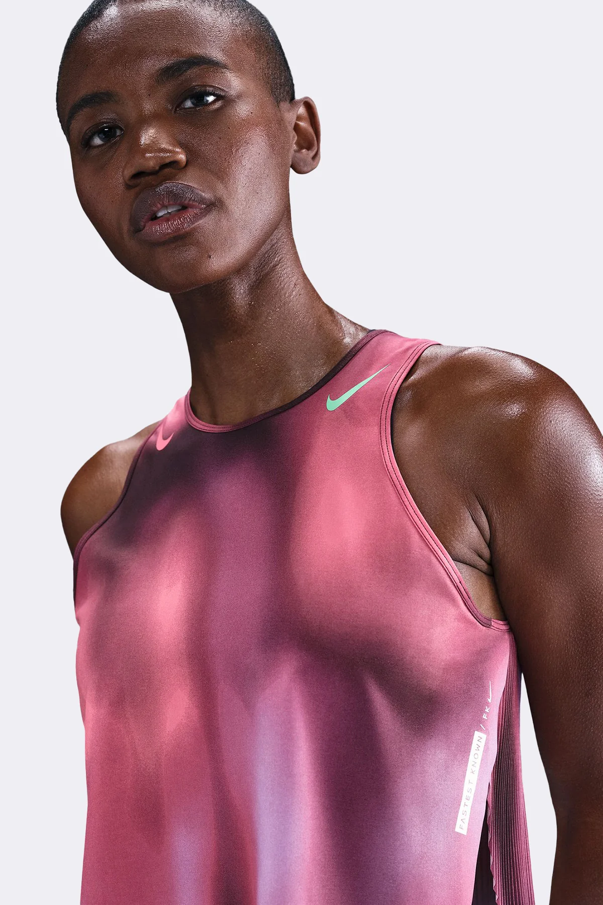 Nike Cropped Running Tank Top - Image 3